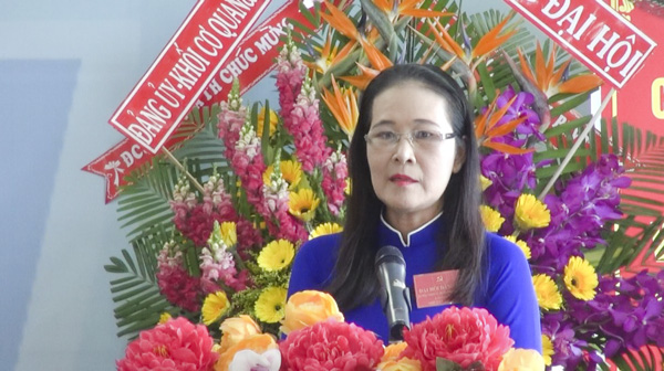Đồng chí Trần Ngọc Thân, Giám đốc BRT, phát biểu tại Đại hội.