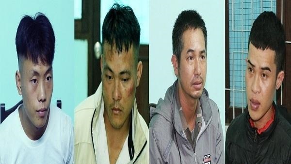 Các đối tượng bị bắt giữ