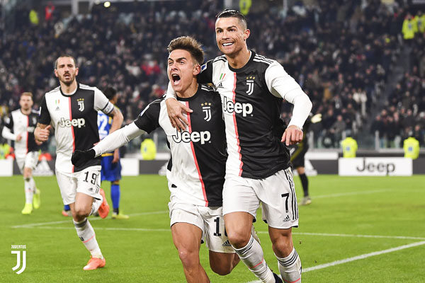 Juventus đang dẫn đầu bảng xếp hạng Serie A mùa này.