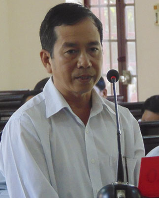 Bị cáo Phạm Văn Minh trong phiên tòa xét xử sơ thẩm ngày 31/5/2016 tại TAND tỉnh BR-VT.