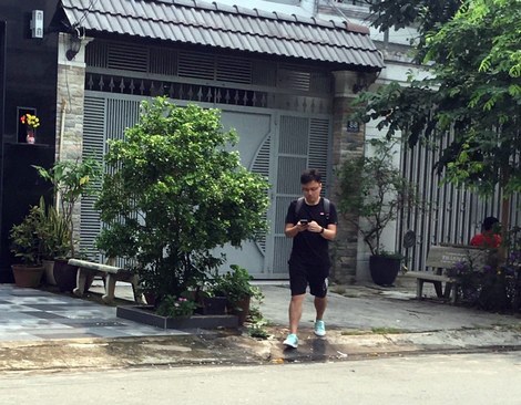 Căn nhà nơi các đối tượng hoạt động cho vay lãi nặng.