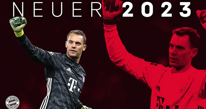 Manuel Neuer đã chính thức gia hạn hợp đồng với Bayern Munich đến năm 2023.