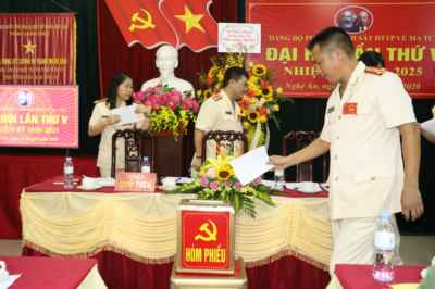 Đại hội Đảng bộ phòng CSĐTTP về ma túy nhiệm kỳ 2020 - 2025