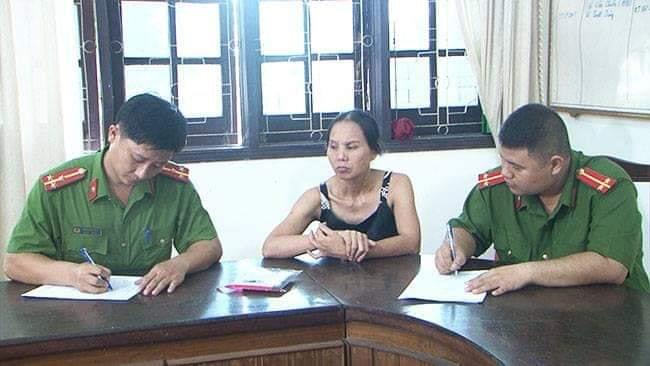 Đối tượng Phạm Thị Phú tại cơ quan điều tra
