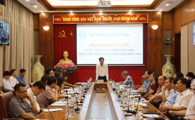 Phó Tổng Giám đốc phụ trách, quản lý điều hành BHXH Việt Nam Đào Việt Ánh chủ trì Hội nghị