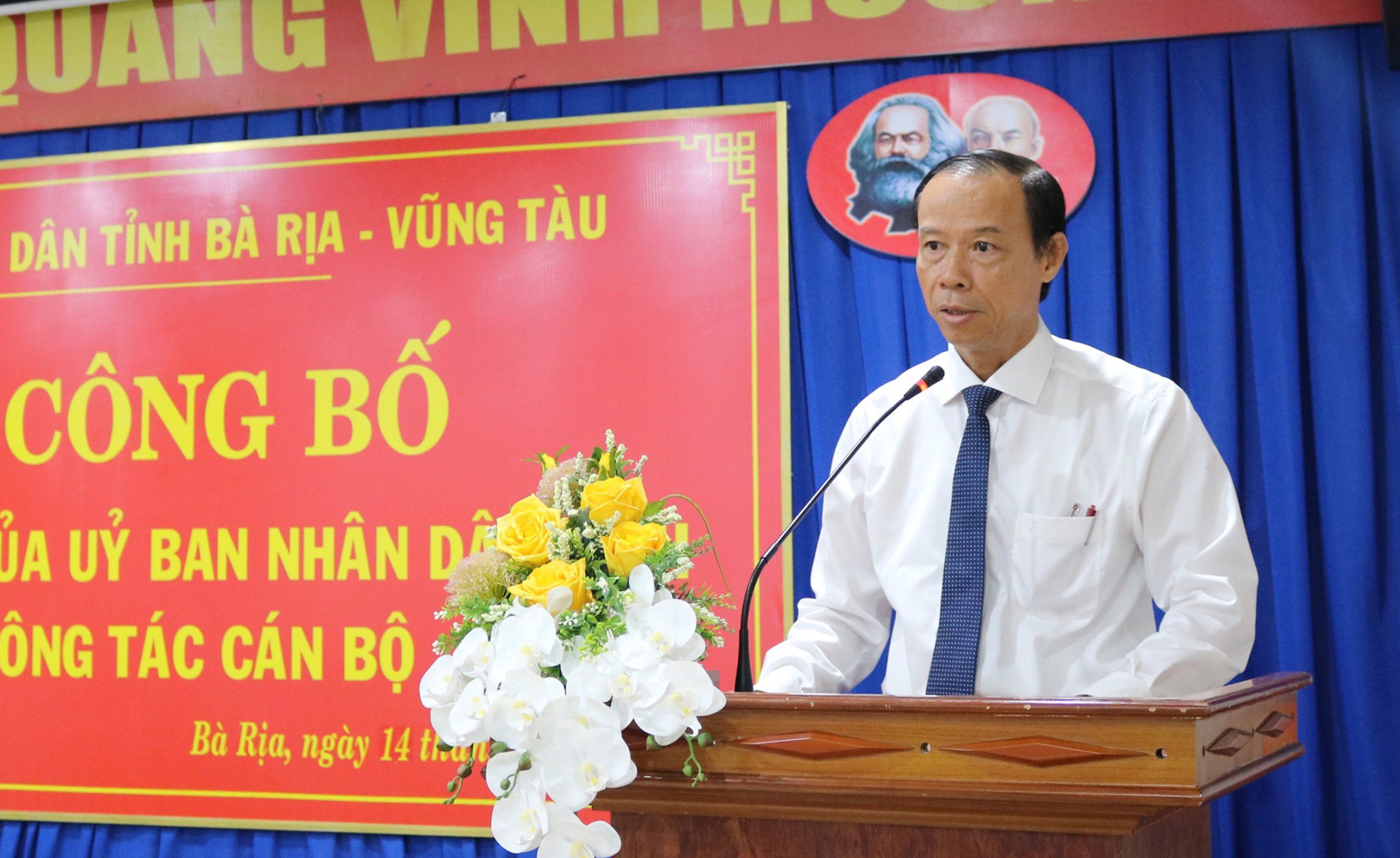 Ông Nguyễn Văn Thọ, Phó Bí thư Tỉnh ủy, Chủ tịch UBND tỉnh, phát biểu tại buổi lễ.