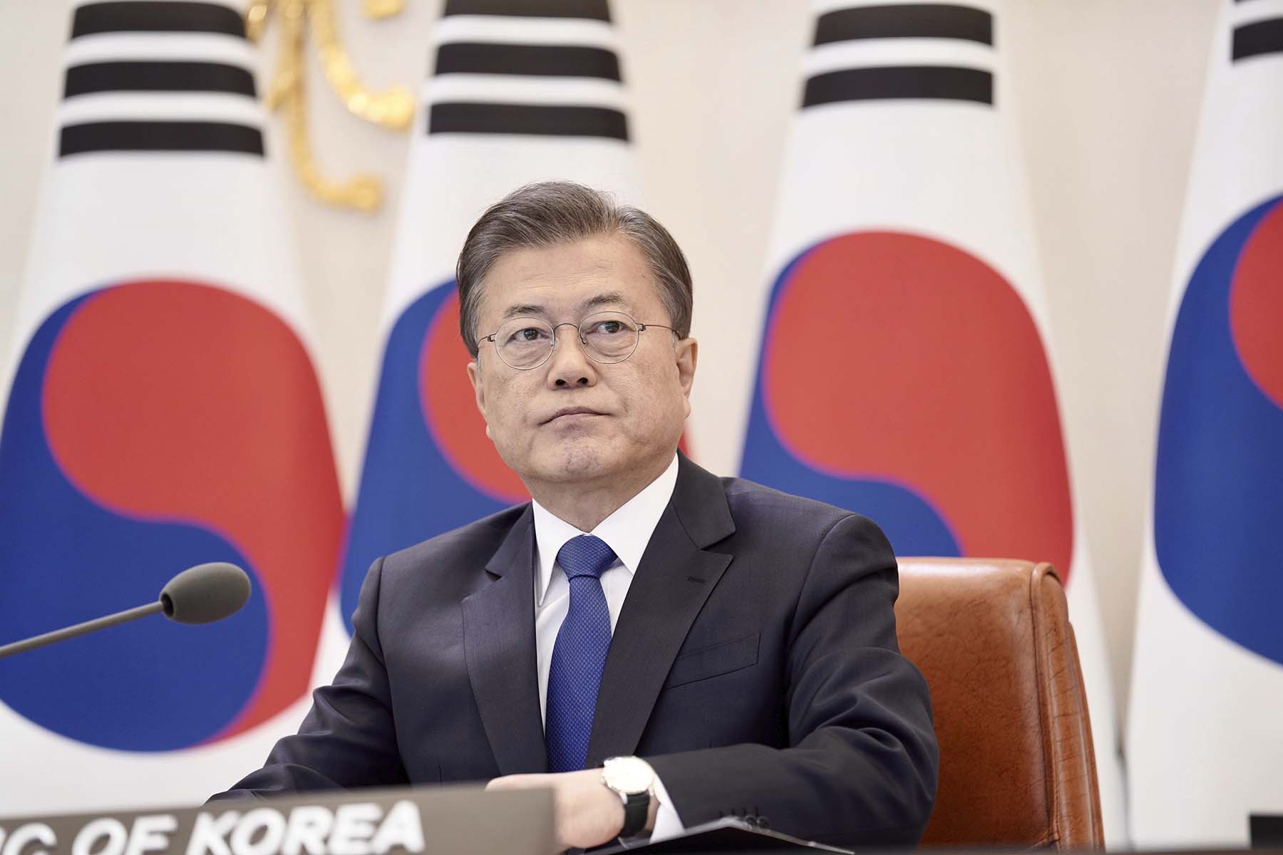 Tổng thống Hàn Quốc Moon Jae-in. 