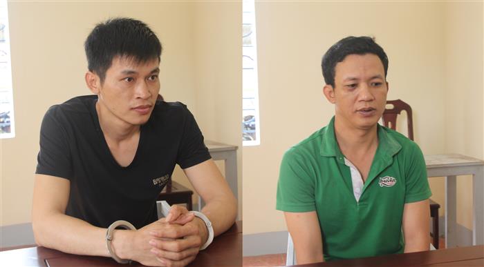 Hai đối tượng tại cơ quan Công an
