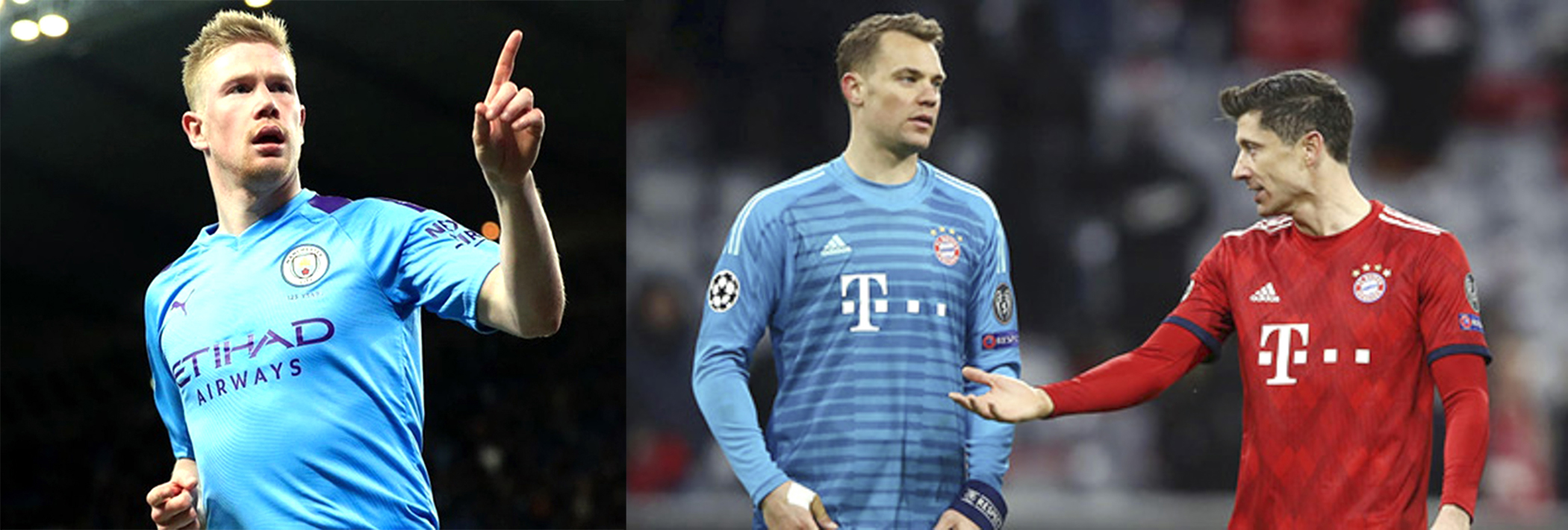 De Bruyne, Neuer và Lewandowski sáng cửa giành danh hiệu Cầu thủ xuất sắc nhất UEFA.
