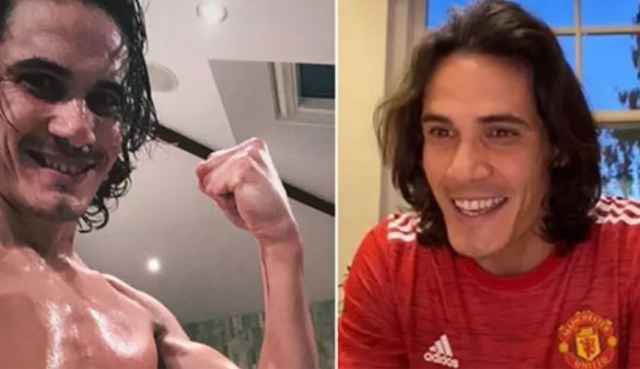 Cavani khoe cơ bắp 'như thanh niên' trước trận ra mắt M.U