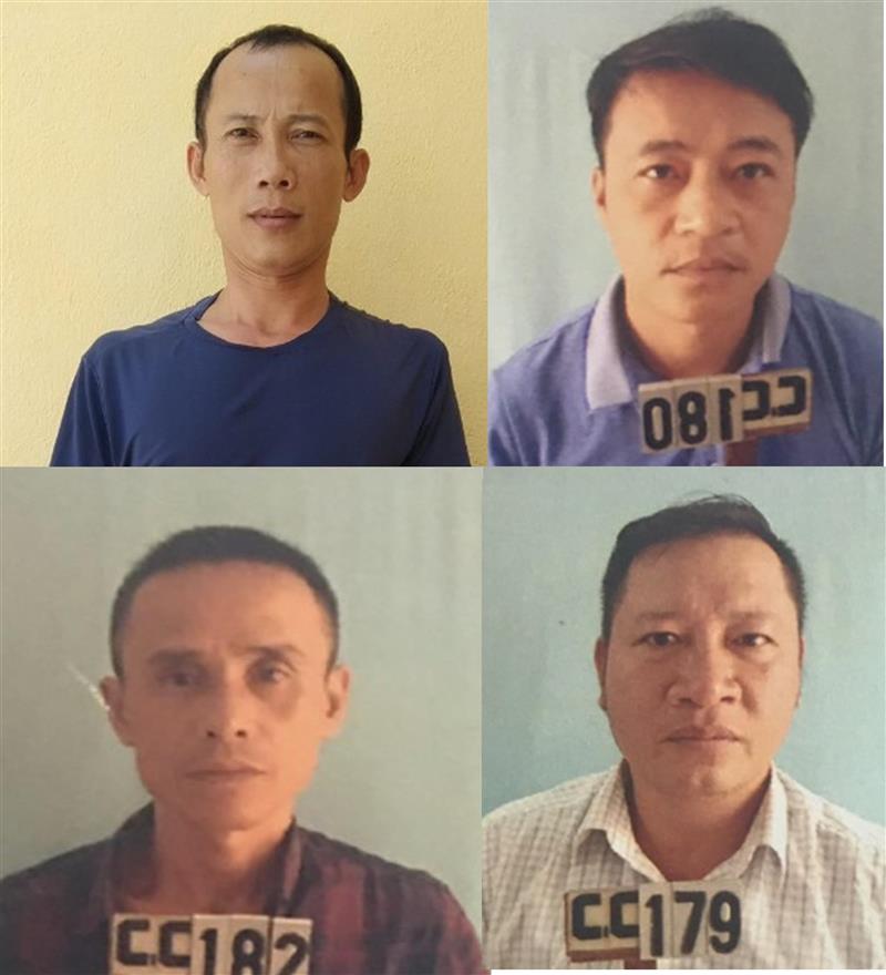 Các đối tượng trong vụ án.