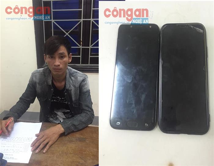 Đối tượng Nguyễn Văn Long cùng tang vật vụ án