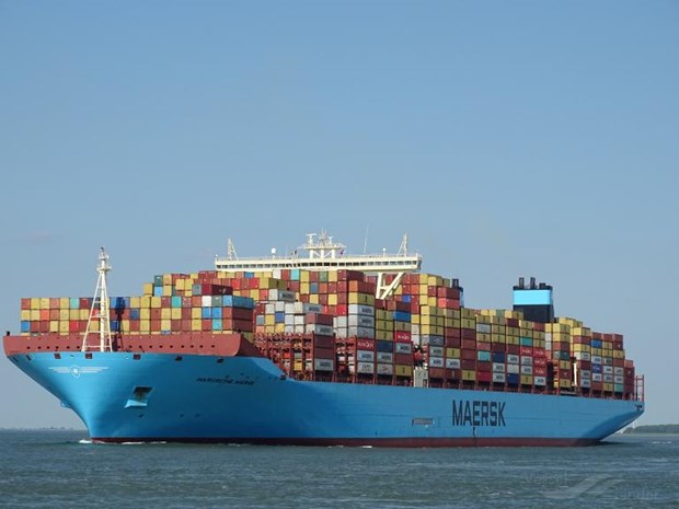 Tàu container Margrethe Maersk. Ảnh: vesselfinder.com