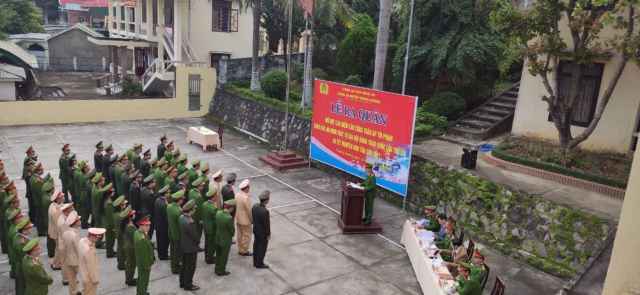 Ra quân thực hiện đợt tấn công trấn áp tội phạm bảo đảm ANTT dịp trước, trong và sau Tết Nguyên Đán 2021.