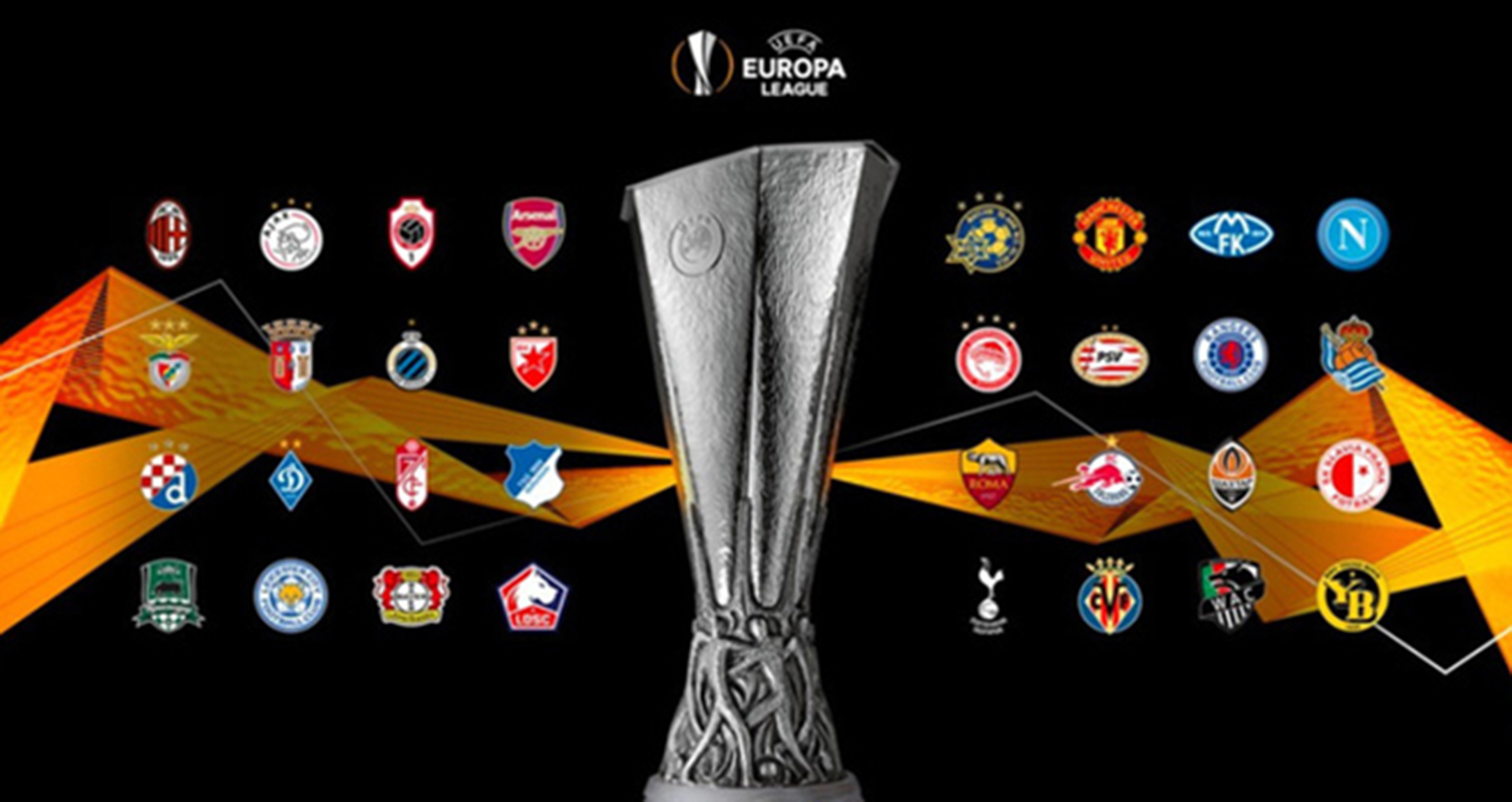 Europa League đã xác định 32 đội vào vòng knock-out.