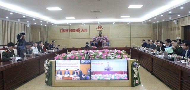 Tại điểm cầu Nghệ An