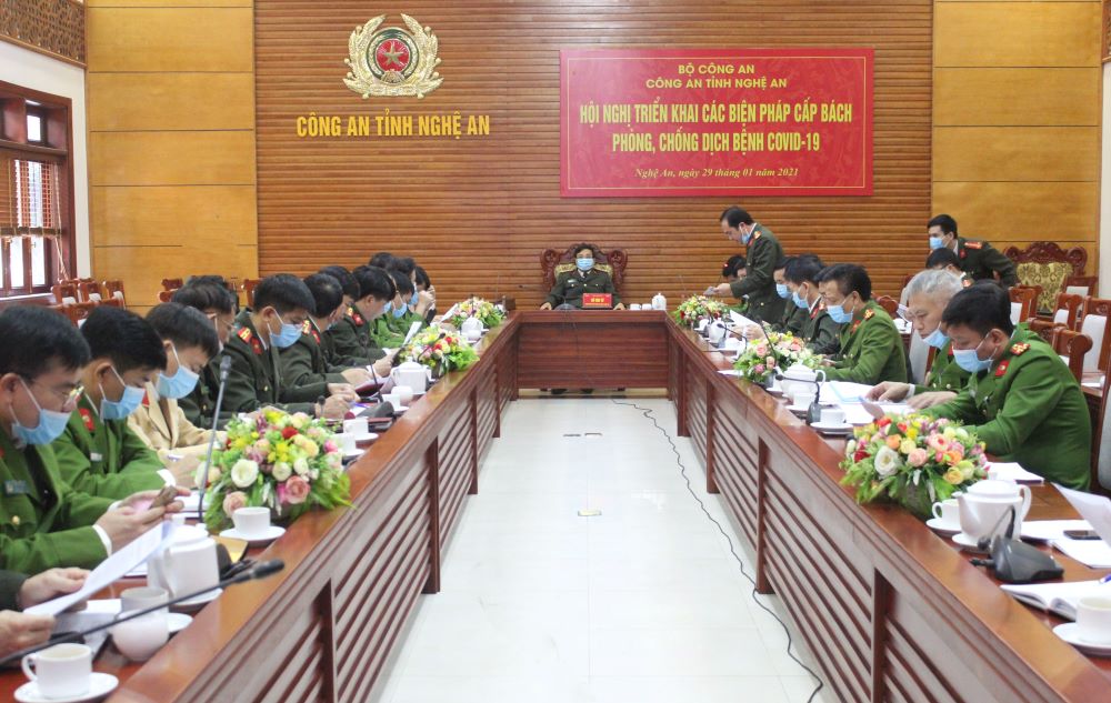 Công an tỉnh triển khai các biện pháp cấp bách phòng chống dịch bệnh Covid-19
