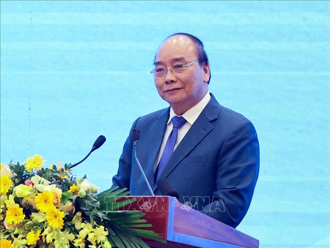 Thủ tướng Nguyễn Xuân Phúc phát biểu chỉ đạo Hội nghị. Ảnh: Thống Nhất/TTXVN