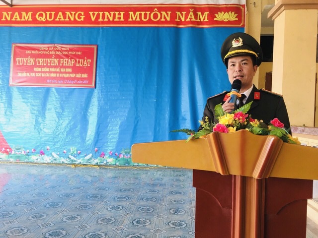 Tại buổi tuyên truyền 