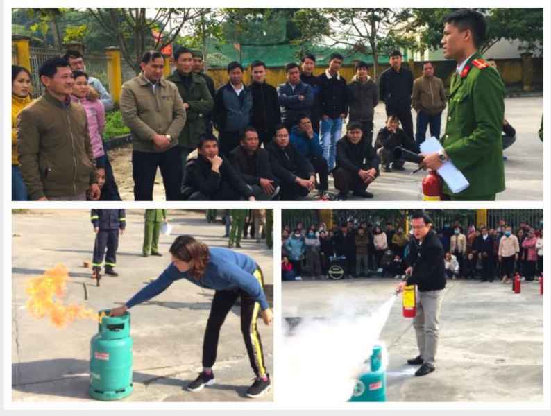 	Hầu hết học viên đều được thực hành sử dụng thiết bị PCCC tại chỗ