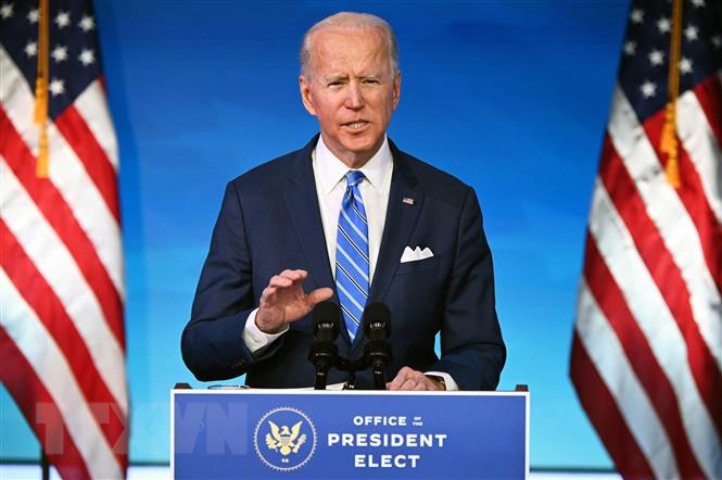 Tổng thống Mỹ đắc cử Joe Biden phát biểu tại Wilmington, Delaware, Mỹ.
