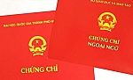 Công bố danh sách các đơn vị được cấp chứng chỉ ngoại ngữ, tin học