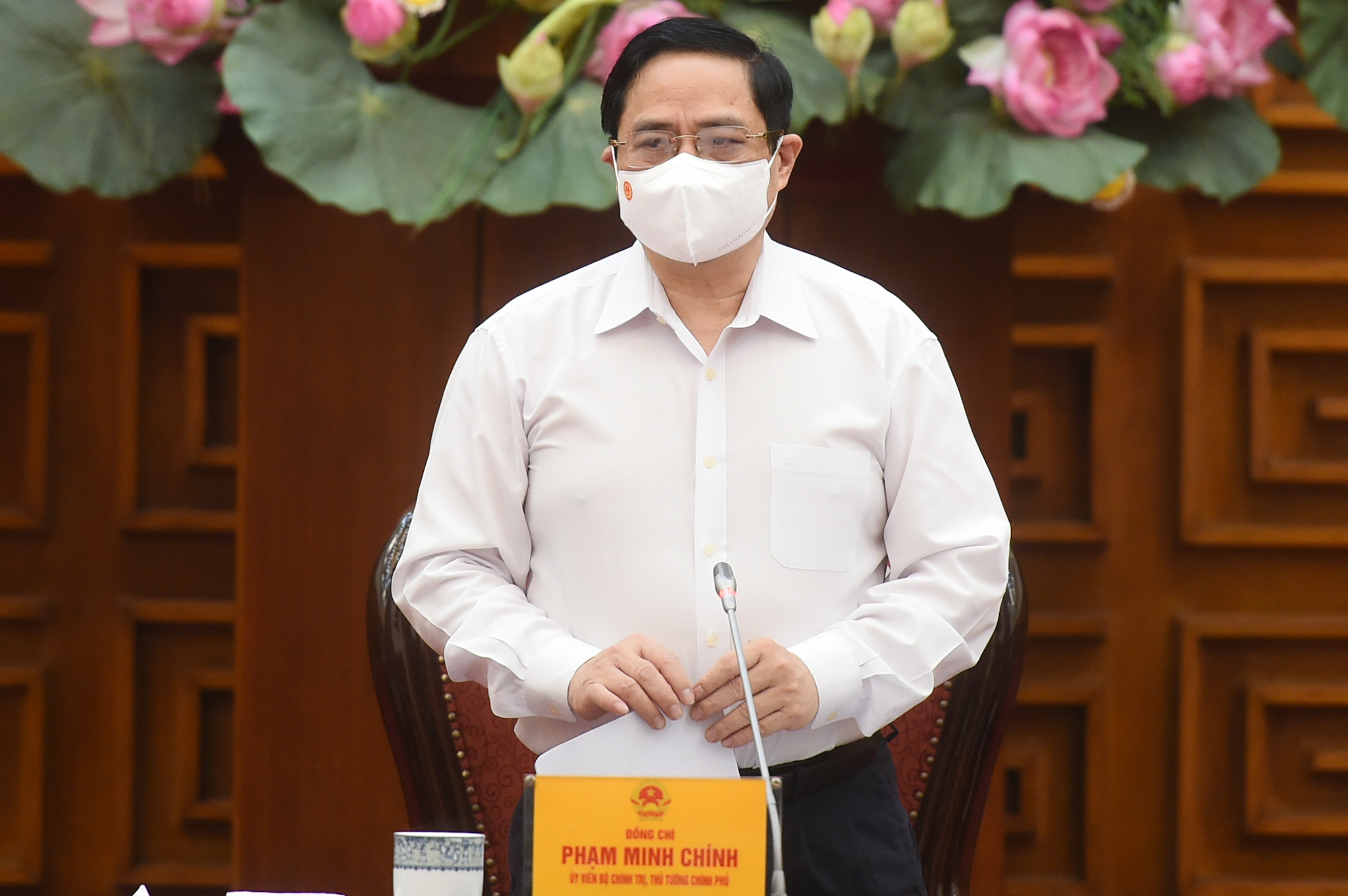 Thủ tướng Phạm Minh Chính phát biểu tại cuộc họp. Ảnh: VGP