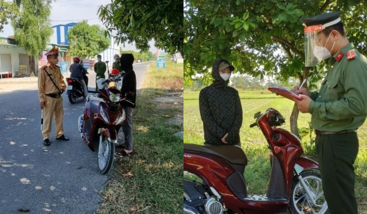 Qua 2 ngày ra quân, Công an huyện Nghi Lộc đã phát hiện, xử lý 18 trường hợp vi phạm Chỉ thị 16 về giãn cách xã hội