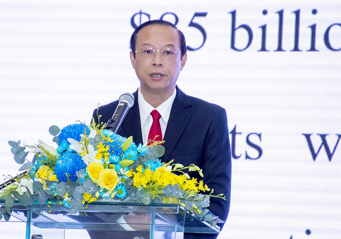 Ông Nguyễn Văn Thọ, Chủ tịch UBND tỉnh phát biểu tại buổi lễ.