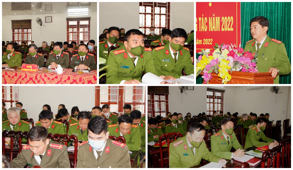Các đại biểu, lãnh đạo và cán bộ, chiến sĩ đơn vị tại Hội nghị Toàn cảnh Hội nghị