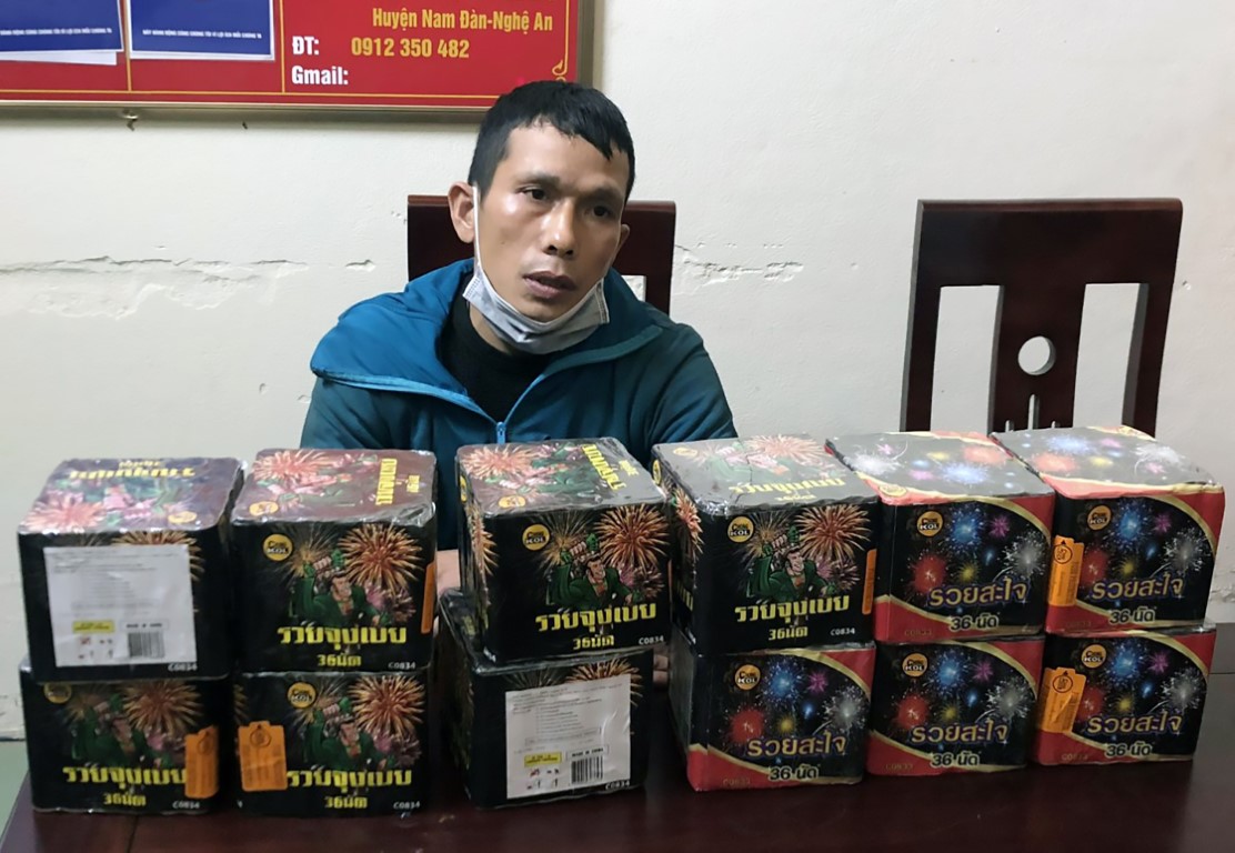 Đối tượng Lê Văn Cảnh và tang vật