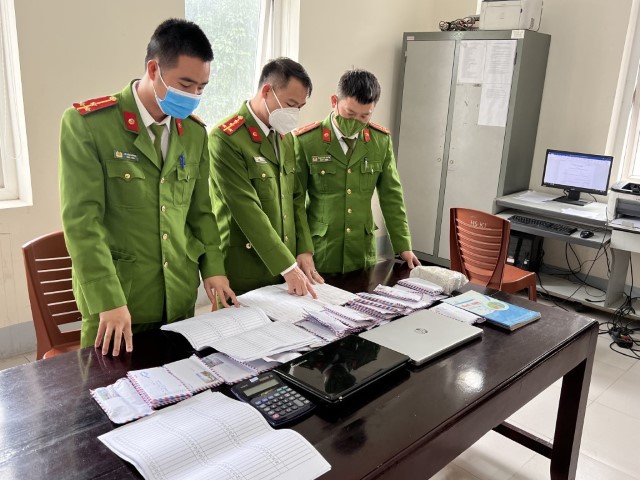 Lực lượng Công an đánh giá tang vật thu giữ