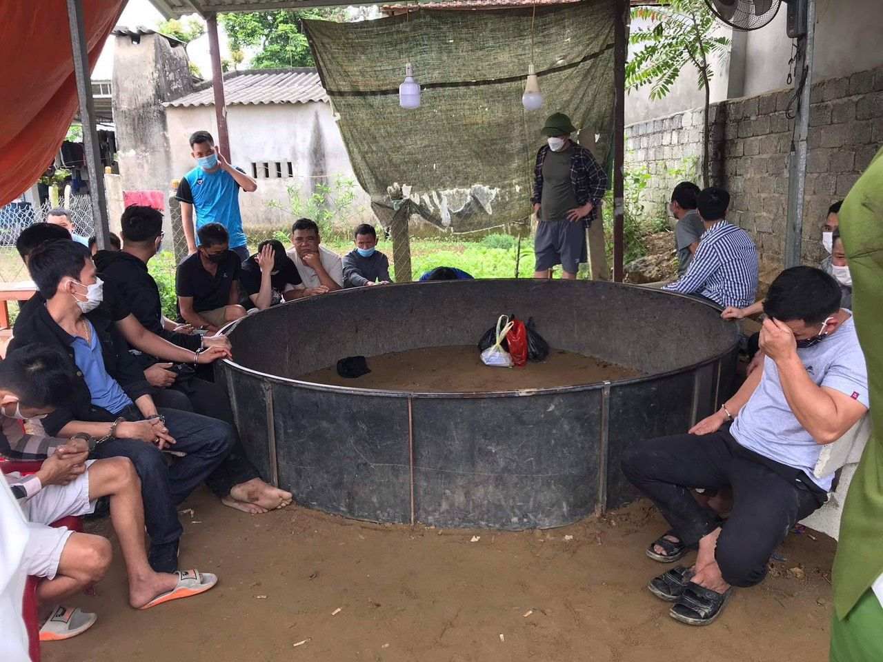 Hiện trường vụ đánh bạc