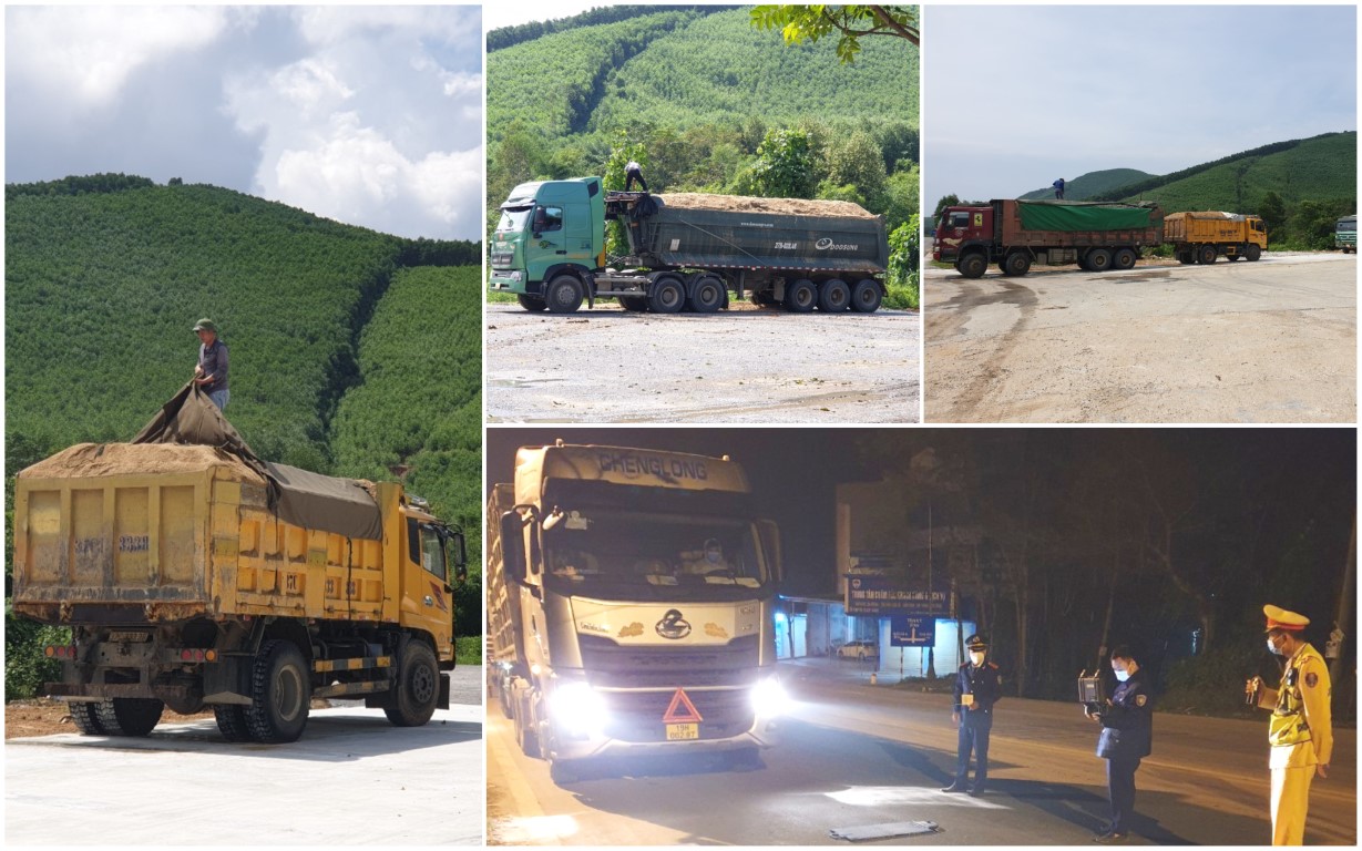 Đội CSGT số 3 phối hợp với cơ quan chức năng tăng cường tuần tra, xử lí nghiêm các trường hợp quá khổ quá tải