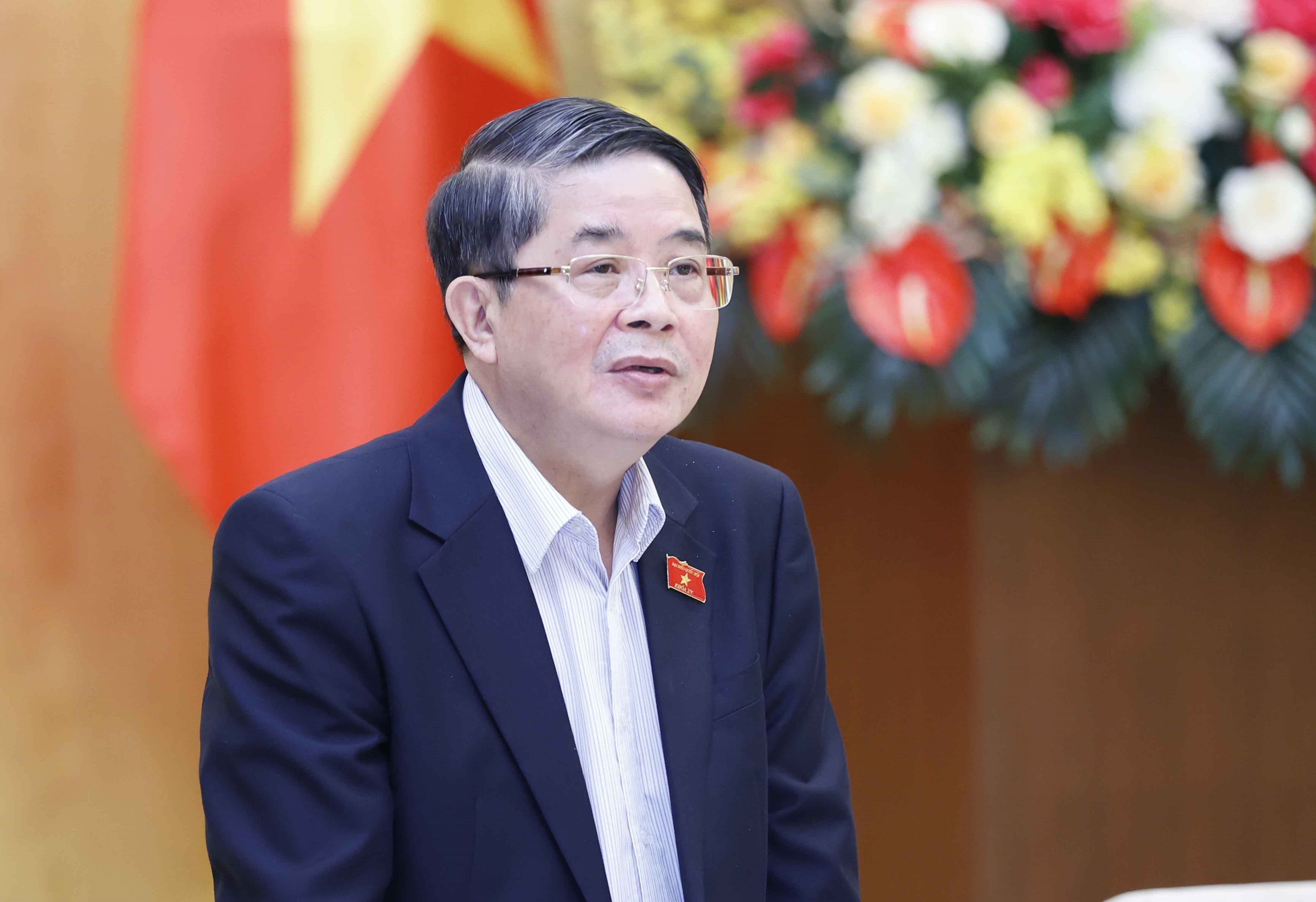 Phó Chủ tịch Quốc hội Nguyễn Đức Hải phát biểu tại phiên họp.  Ảnh: DOÃN TẤN