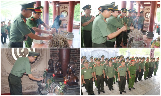 Tại Khu di tích lịch sử Truông Bồn, Đoàn đại biểu đã thành kính dâng hoa, dâng hương tưởng niệm anh linh các anh hùng liệt sĩ