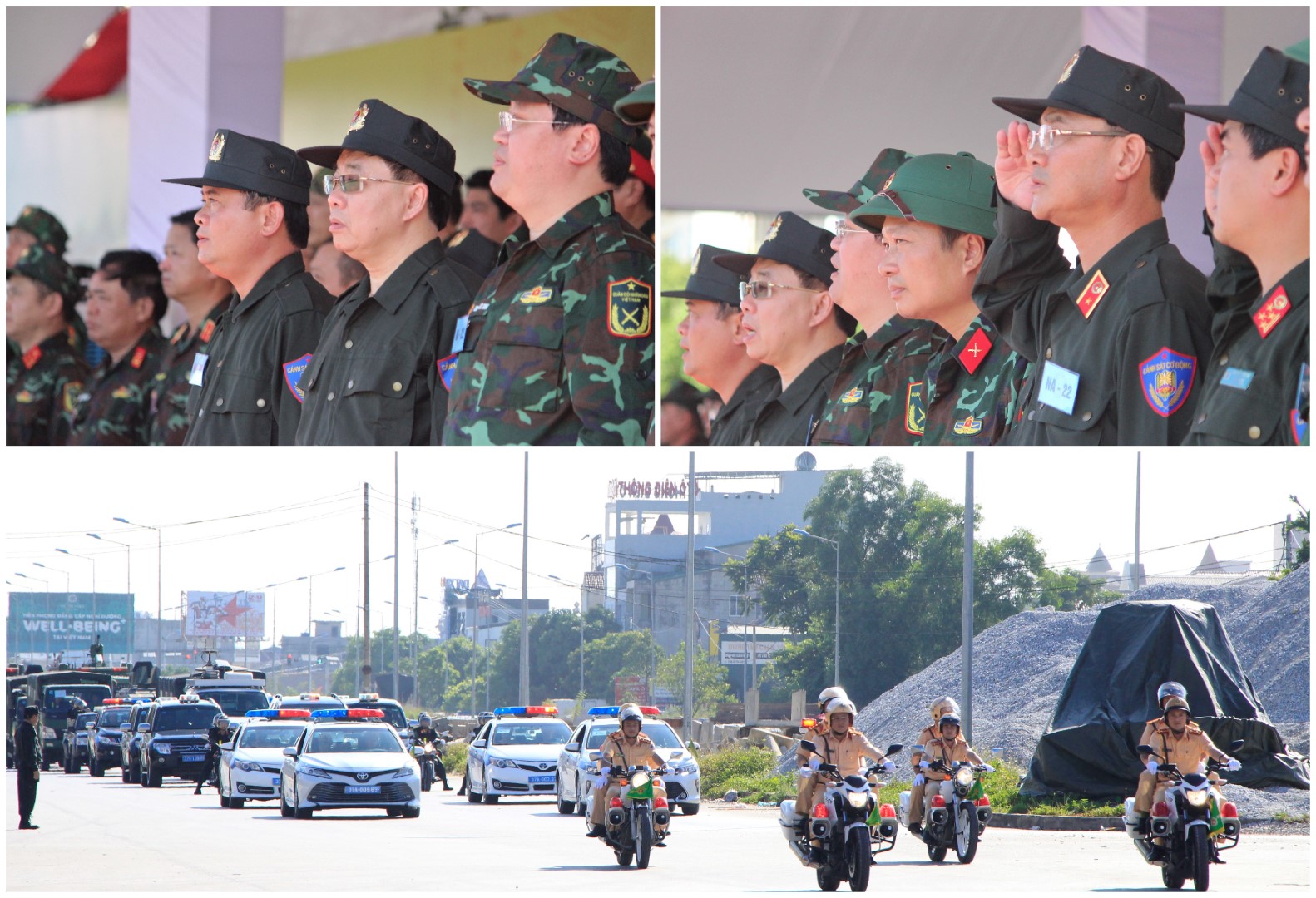 Các đại biểu tại Lễ duyệt binh