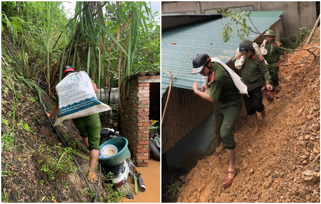 Giúp Nhân dân vận chuyển đồ đạc