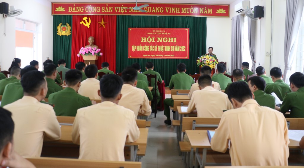 Hội nghị tập huấn Kỹ thuật hình sự diễn ra trong 03 ngày