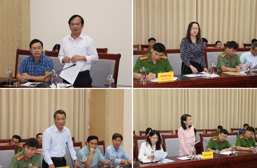 Đại diện Lãnh đạo Văn phòng UBND tỉnh, các sở, ngành phát biểu ý kiến  