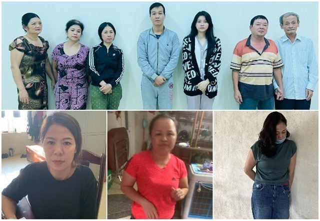 Các đối tượng trong đường dây đánh bạc bị bắt giữ