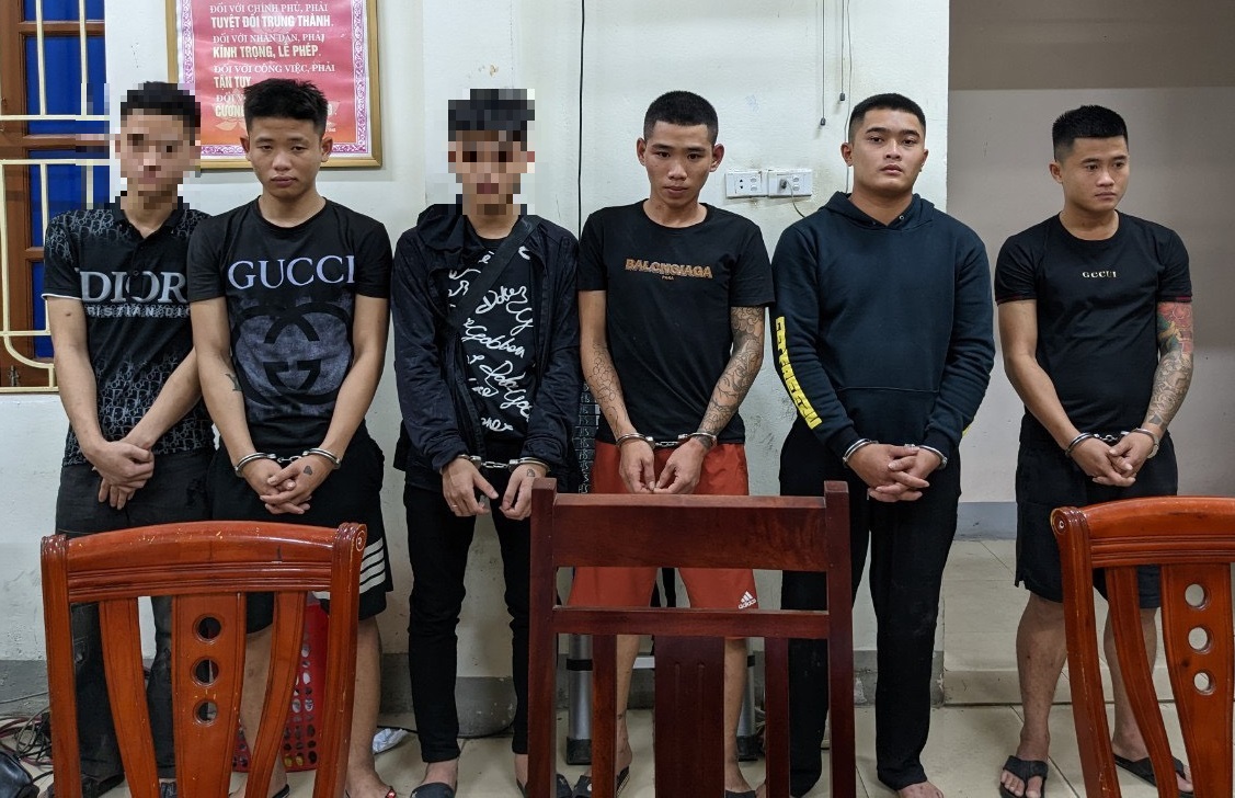 Các đối tượng bị cơ quan Công an bắt giữ