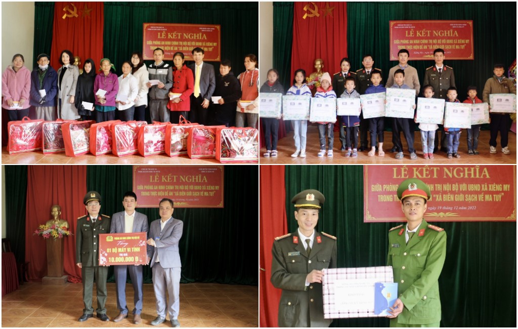 Đoàn công tác trao quà các cơ quan, đơn vị và các hộ gia đình có hoàn cảnh khó khăn, học sinh trên địa bàn 