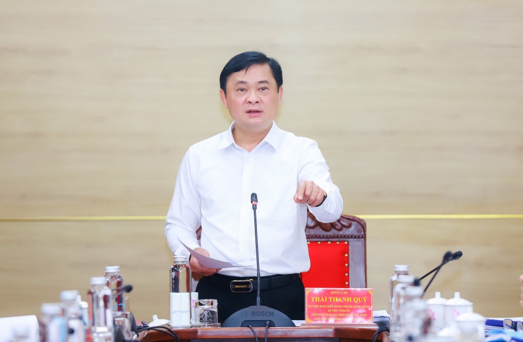Đồng chí Bí thư Tỉnh ủy Thái Thanh Quý kết luận cuộc làm việc