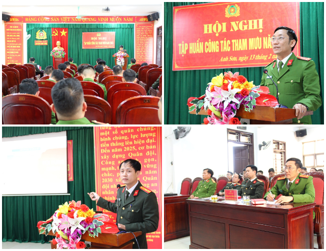Tập huấn Công tác tham mưu tại Công an huyện Anh Sơn