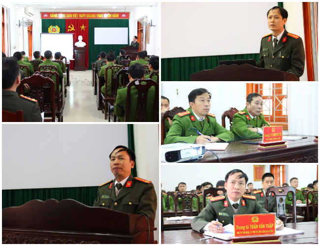 Tập huấn Công tác tham mưu tại Công an huyện Nghĩa Đàn
