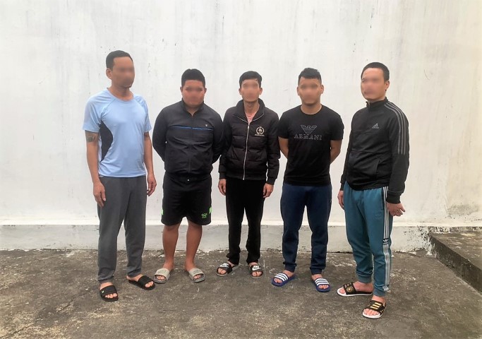 5 đối tượng đang bị tạm giữ hình sự