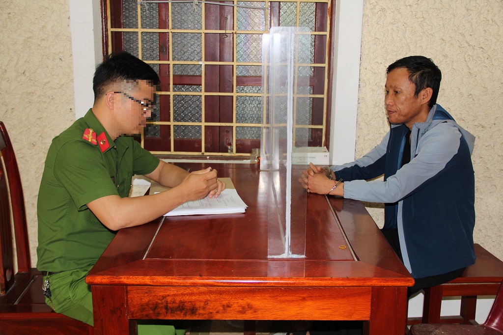 Cơ quan Công an làm việc với 01 đối tượng trong chuyên án