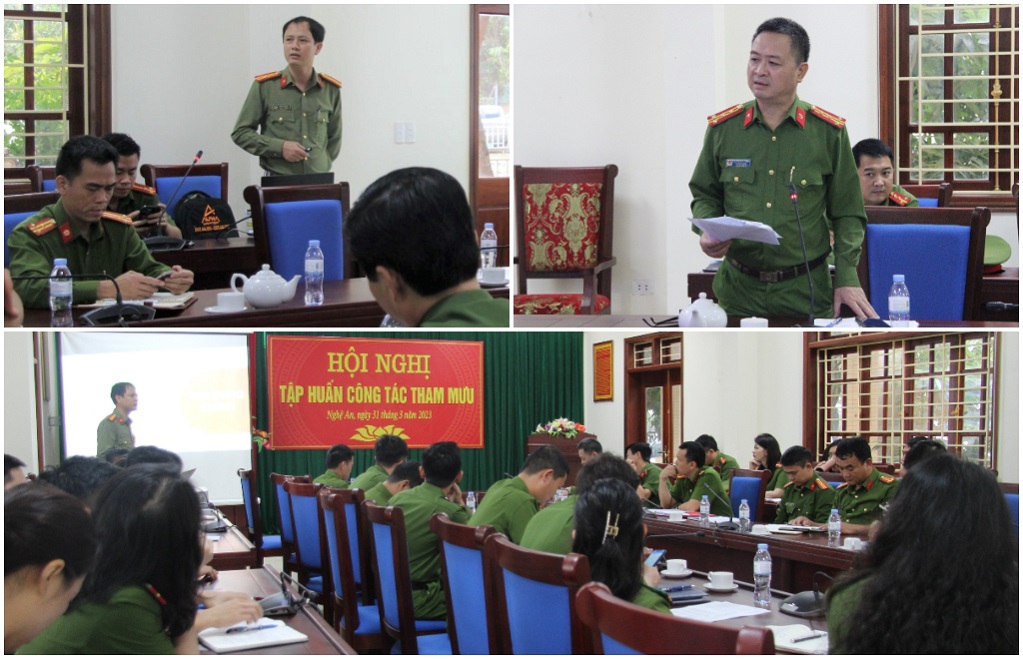 Tập huấn công tác tham mưu tại Phòng Cảnh sát Phòng cháy, chữa cháy và cứu nạn, cứu hộ 