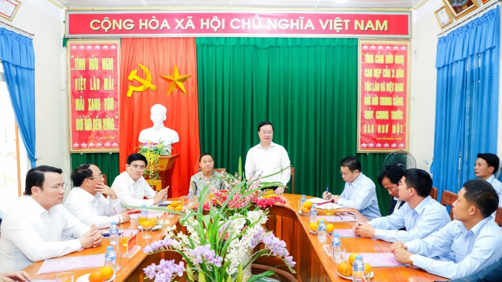 Chủ tịch UBND tỉnh Nguyễn Đức Trung ghi nhận, biểu dương, trân trọng những nỗ lực, cố gắng và kết quả mà Đội quy tập đã thực hiện được trong thời gian qua